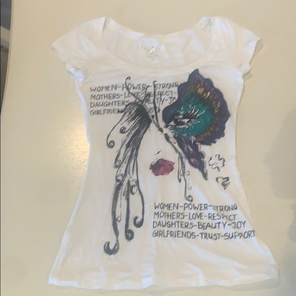 Bebe Size small tee! Women Power
